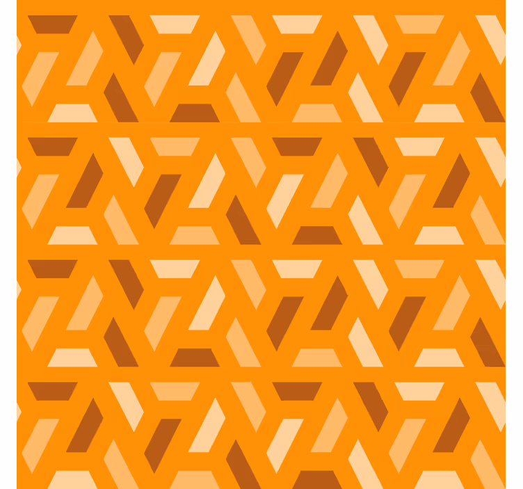 Papel mural naranja tonos geométricos naranjas - TenVinilo