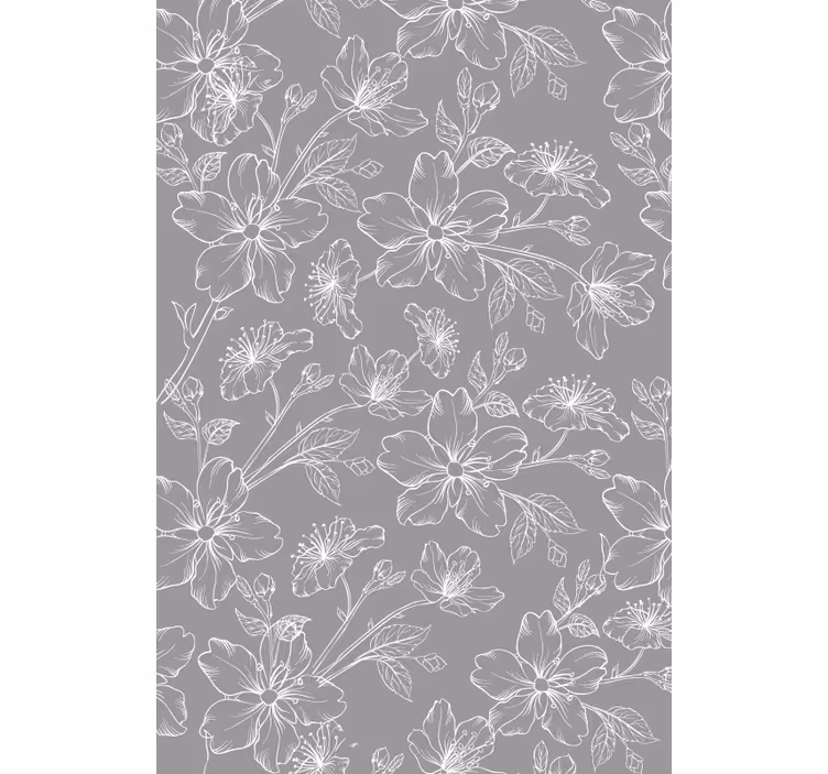 Papel mural gris con patrón gris - TenVinilo