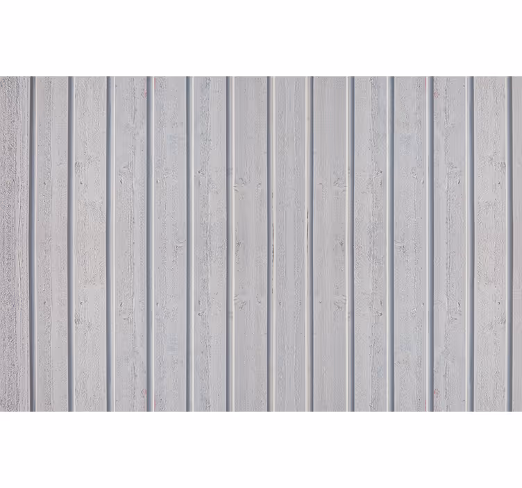 Papel mural gris tablones de madera blanca - TenVinilo
