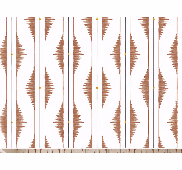 Papel mural cocina rayas beige elegantes - TenVinilo