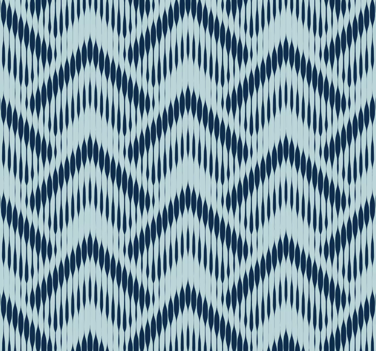 Papel mural geométrico patrón de chevron ikat - TenVinilo