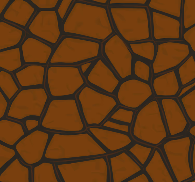 Papel pintado textura piedra geométrico marrón - TenVinilo