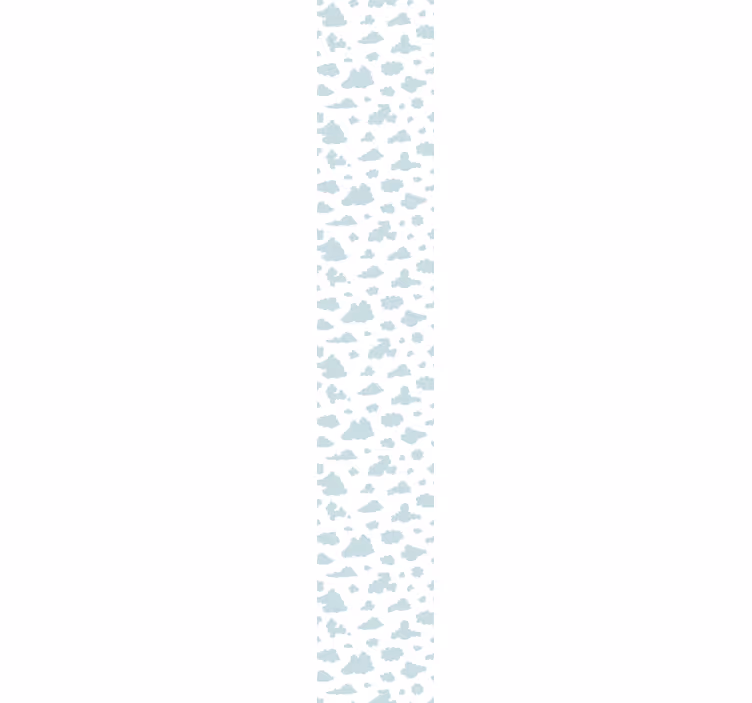 Papel pintado infantil patrón nubes azules - TenVinilo
