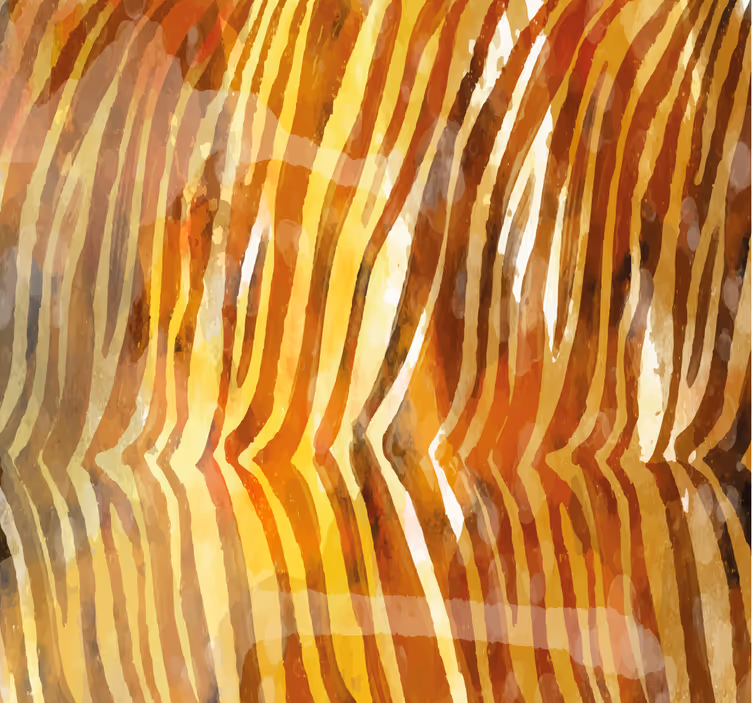 Papel  mural cebra líneas orgánicas abstractas - TenVinilo