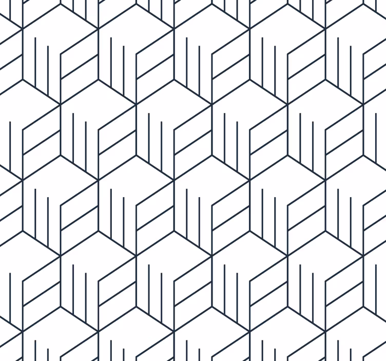 Papel mural geométrico patrón de línea geométrica - TenVinilo