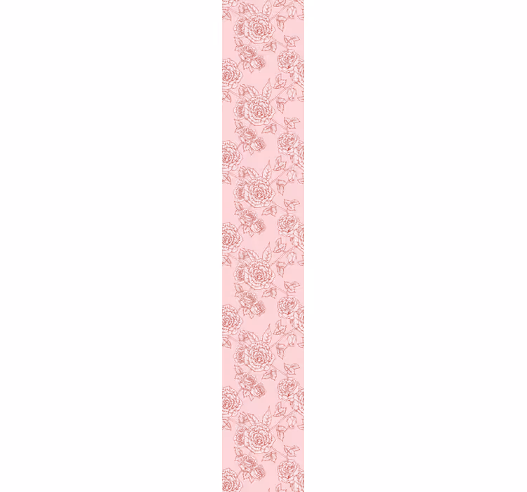 Papel pintado flores patrón de rosas - TenVinilo