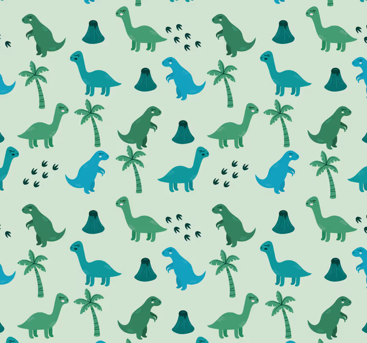 Papel mural dinosaurios motivos de dinosaurios - TenVinilo