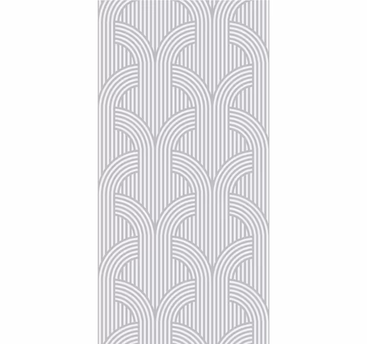 Papel mural geométrico patrón de líneas arqueadas - TenVinilo