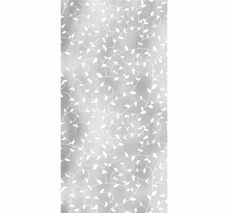 papel pintado Ramas de árboles blanco plateado - TenVinilo