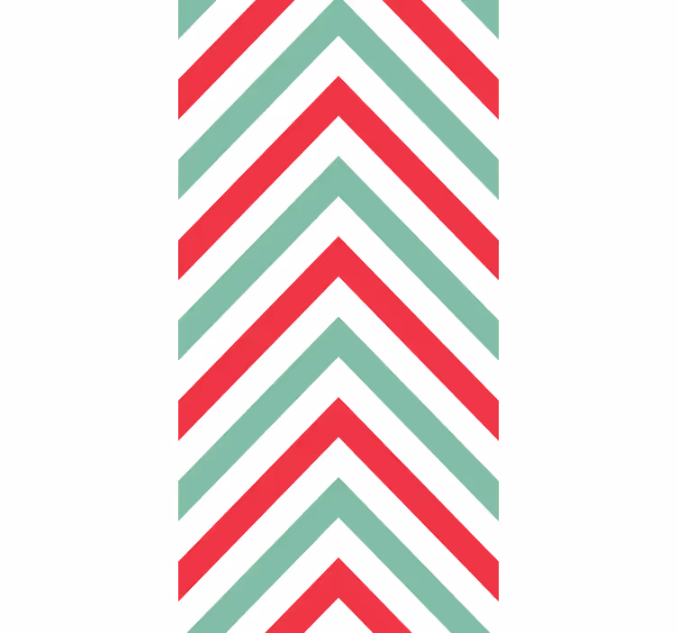 Papel mural geométrico patrón de zigzag de chevron - TenVinilo