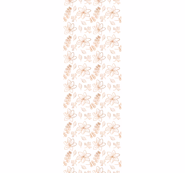 Papel pintado flores acento floral - TenVinilo