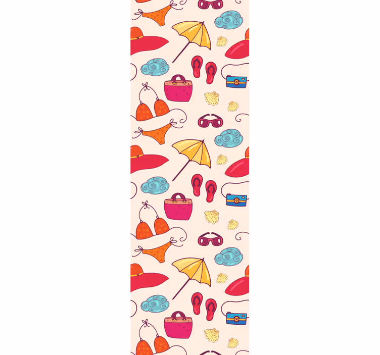 Papel mural infantil accesorios caprichosos - TenVinilo
