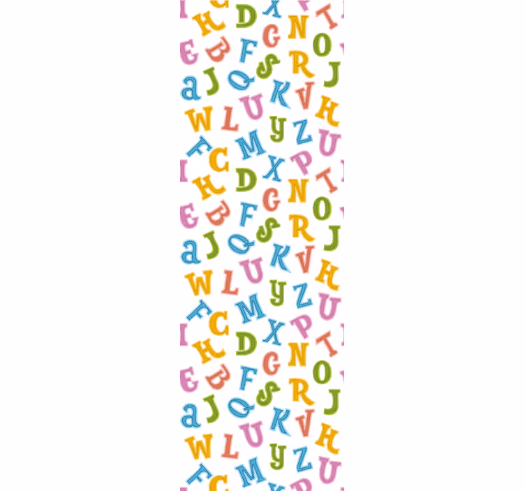 Papel pintado letras Alfabeto para niños - TenVinilo