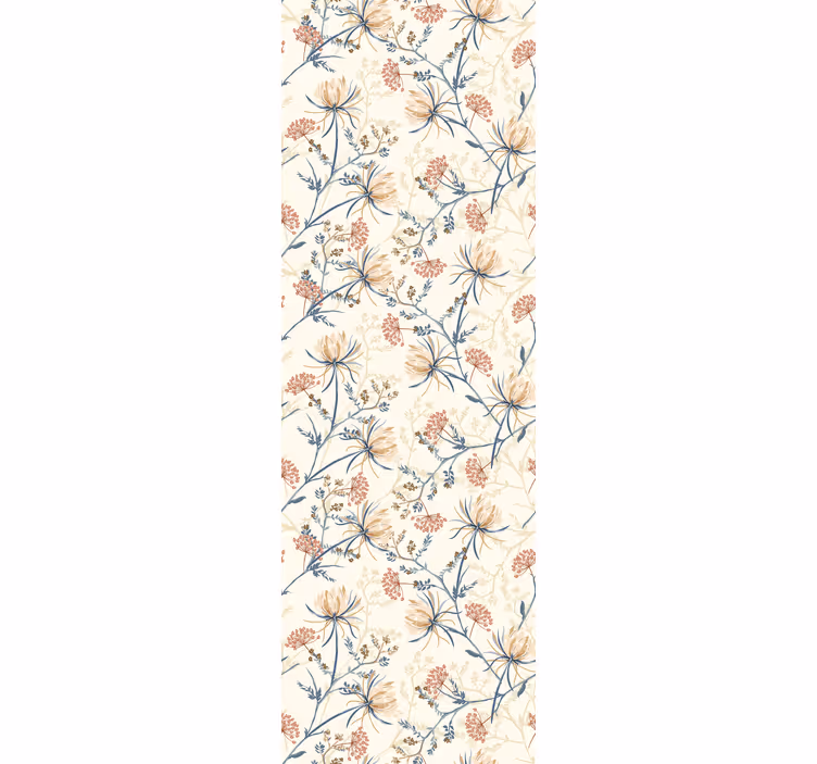 Papel pintado naturaleza Estampado de flores vintage - TenVinilo