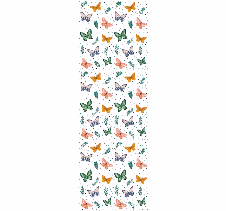 Papel mural mariposas dispersión de mariposas - TenVinilo