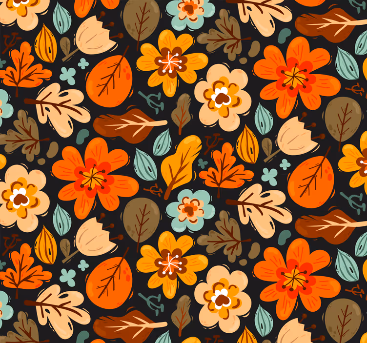 Papel pintado flores arreglo floral - TenVinilo