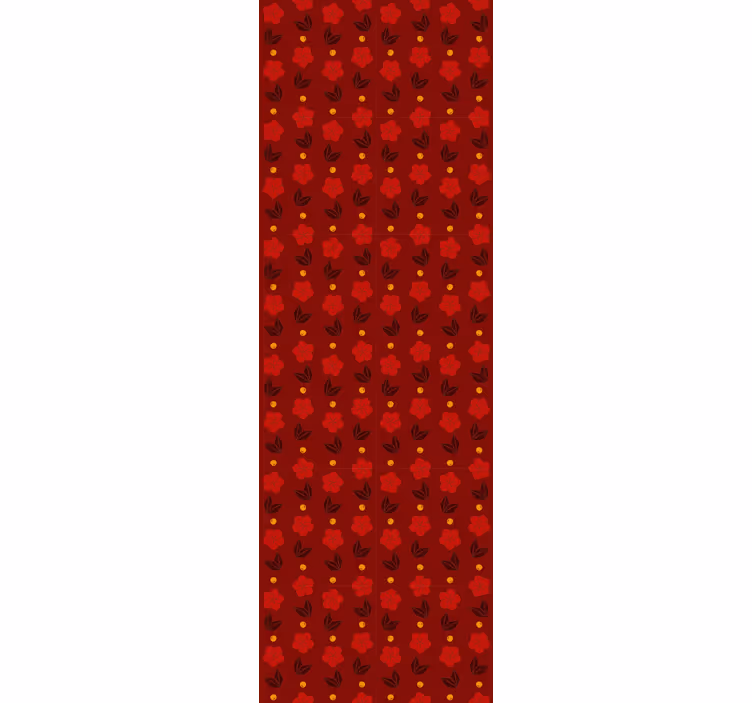 Papel mural topos patrones de lunares rojos - TenVinilo