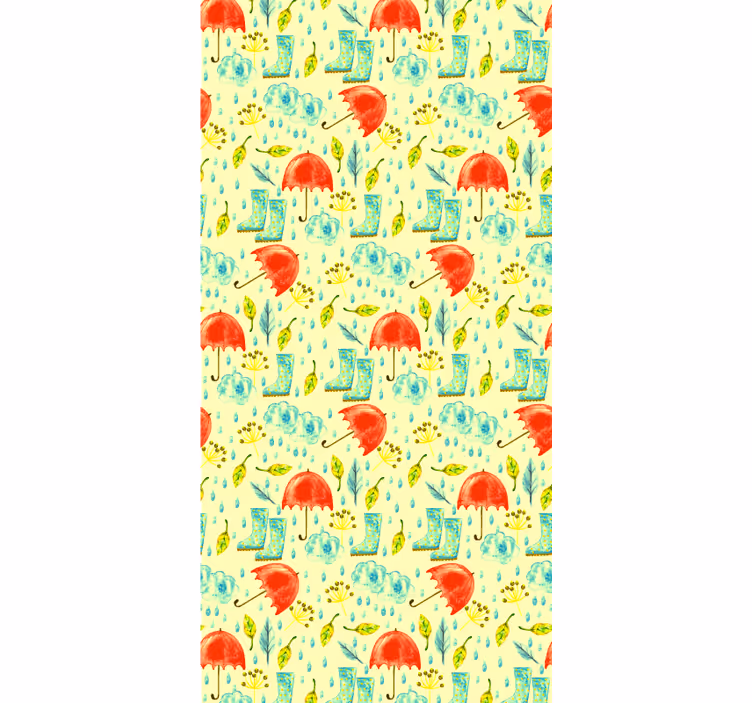 Papel mural naturaleza patrón de día lluvioso - TenVinilo