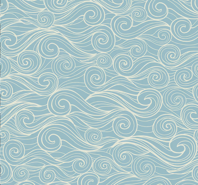 Papel pintado baño relajantes olas del mar - TenVinilo
