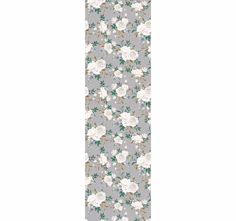 Papel pintado flores panel de elegancia floral - TenVinilo