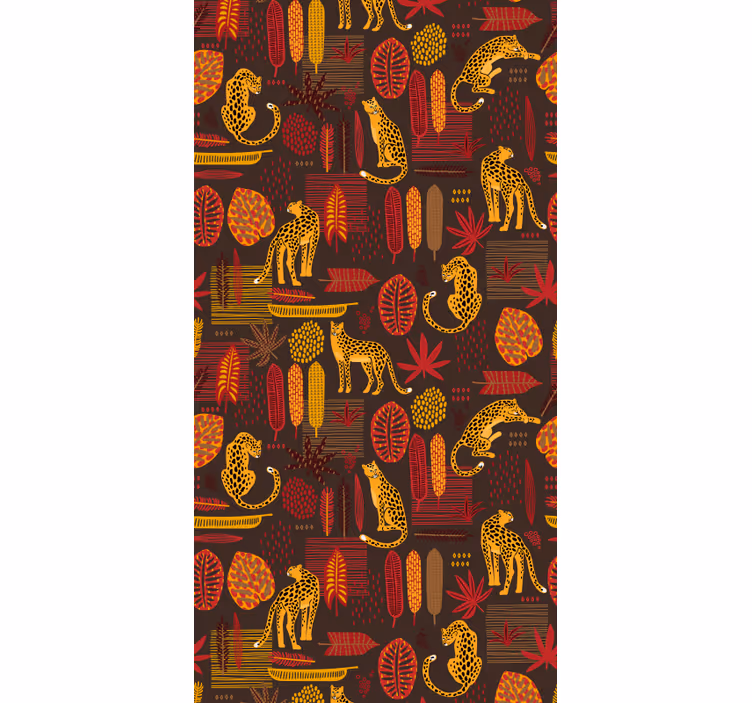Papel mural animal motivo de safari africano - TenVinilo