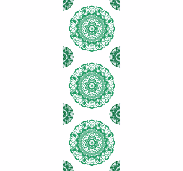 Papel mural despacho diseño con motivo de mandala - TenVinilo