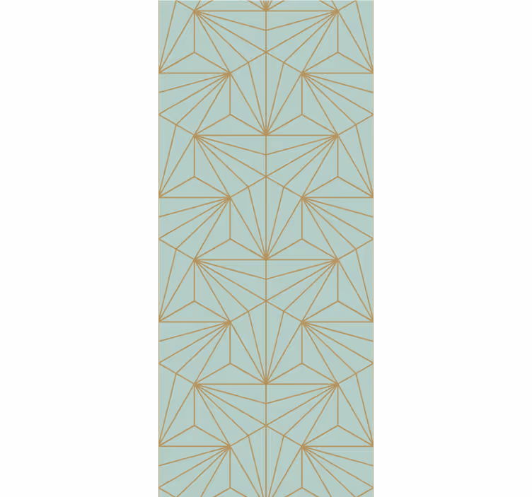 Papel mural geométrico arte lineal geométrico - TenVinilo