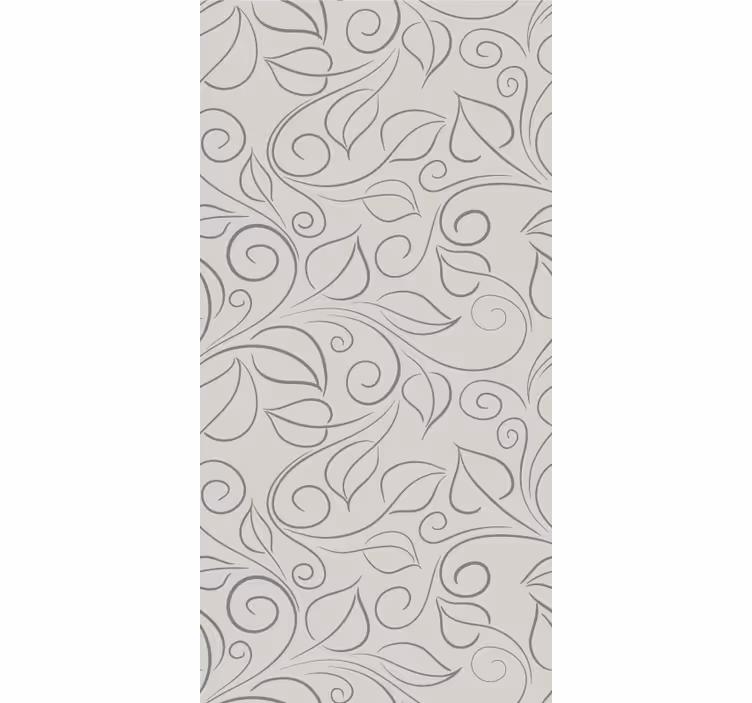 Papel mural hojas follaje ornamental - TenVinilo