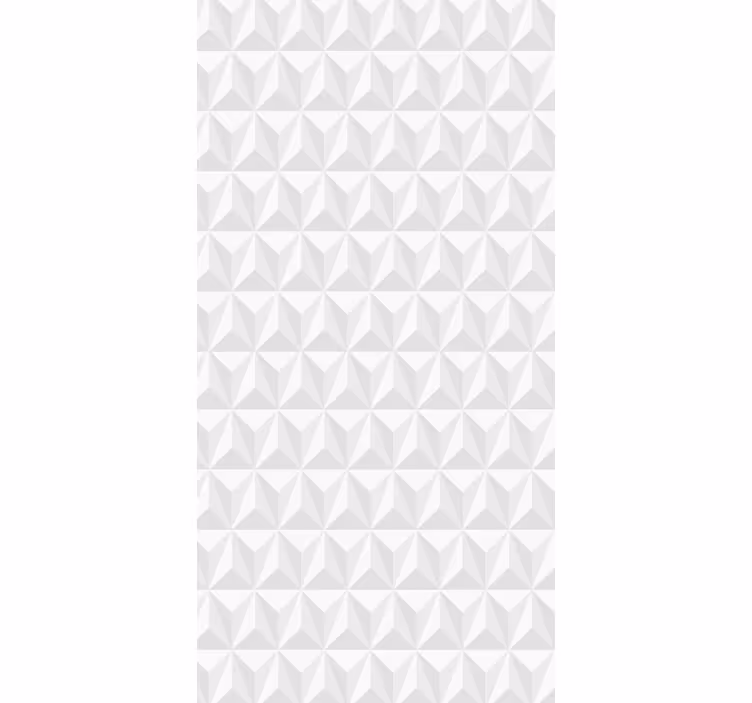Papel mural blanco pared geométrica - TenVinilo