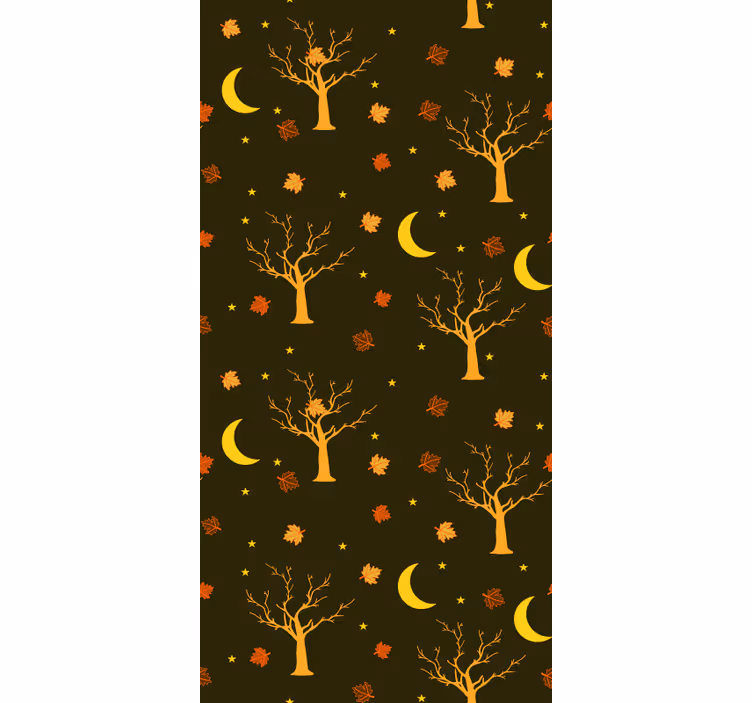 Papel mural naturaleza motivo de la noche otoñal - TenVinilo