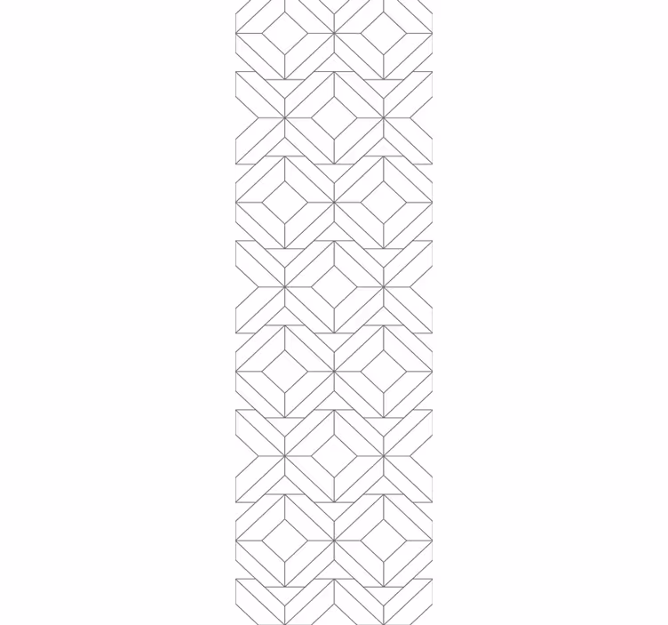 Papel mural geométrico patrón cúbico - TenVinilo