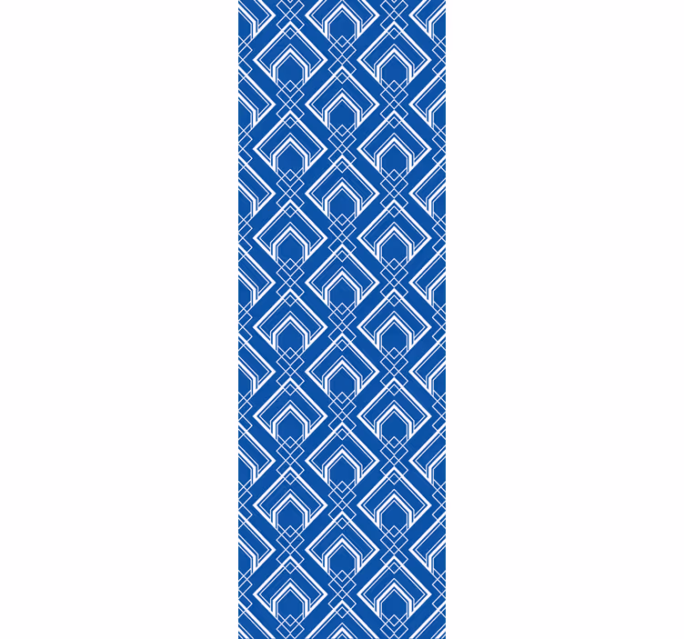 Papel mural geométrico patrón geométrico azul - TenVinilo