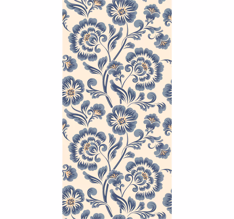 Papel mural floral elegancia floral adornada - TenVinilo