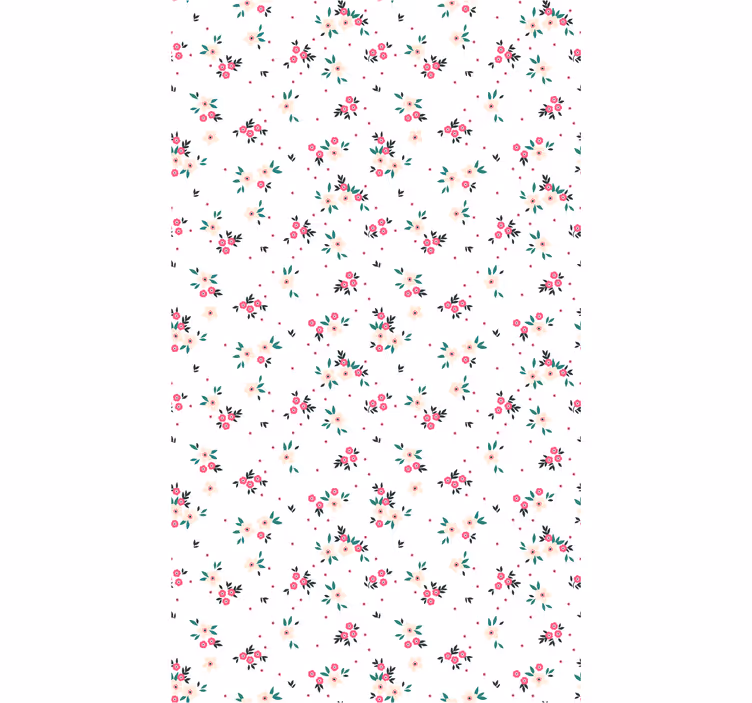 Papel pintado flores exhibición de ramo floral - TenVinilo