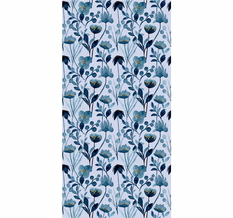Papel pintado flores elegancia botánica floral - TenVinilo