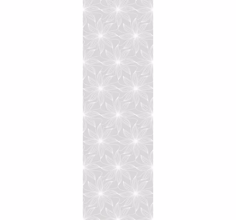 Papel mural gris geometría floral - TenVinilo