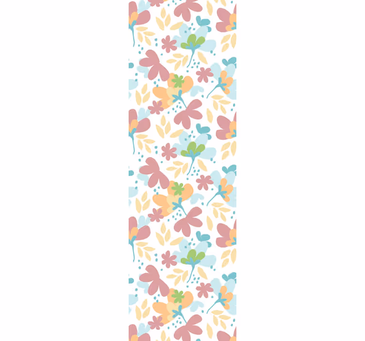 Papel pintado flores decoración con estampado floral - TenVinilo