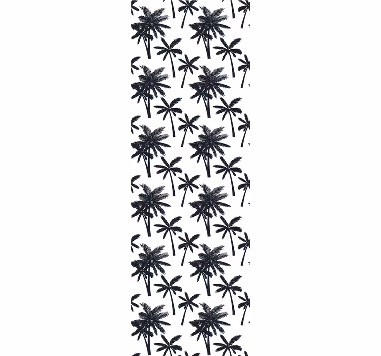 Papel mural hojas huella de hoja de palma - TenVinilo