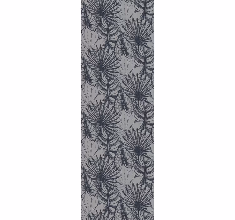papel pintado troncos Carbón de palmera tropical - TenVinilo