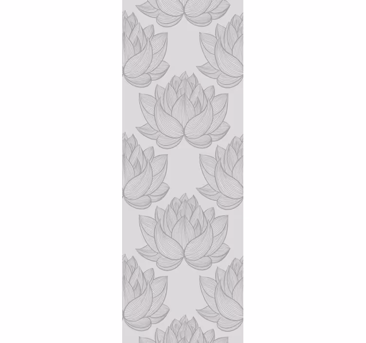 Papel pintado flores flores de loto - TenVinilo