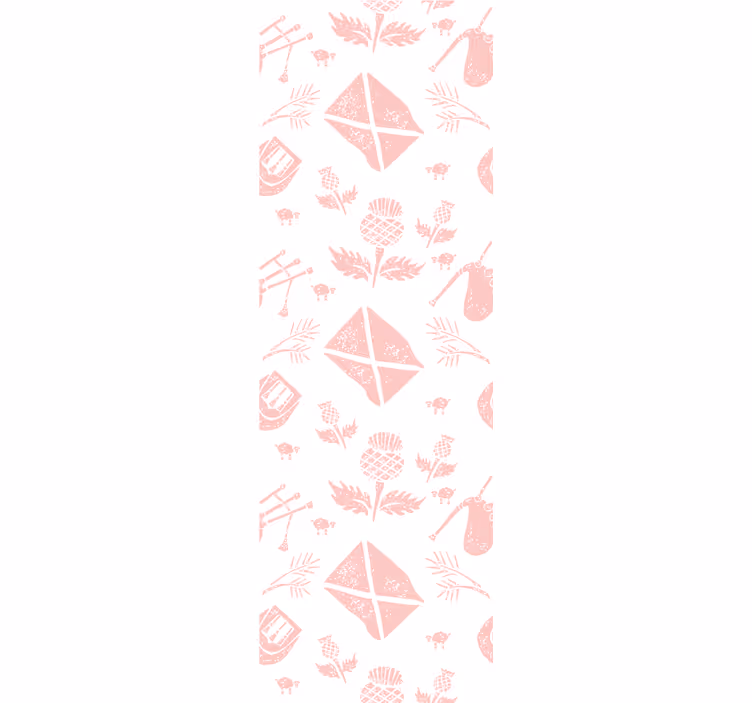 Papel pintado flores Cardo escocés rosado - TenVinilo