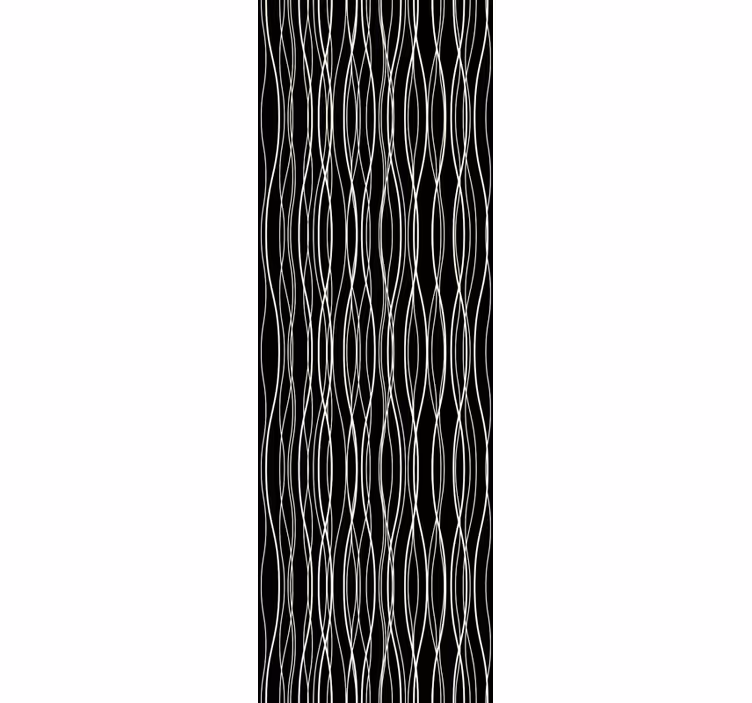 Papel mural rayas verticales líneas curvilíneas - TenVinilo