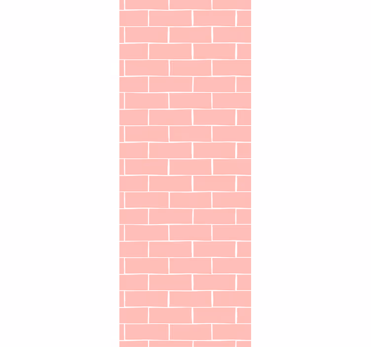 Papel mural ladrillos patrón de ladrillo rosa - TenVinilo