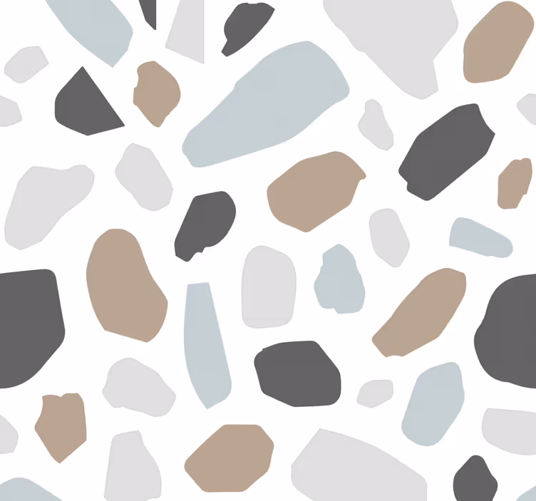 Papel mural piedra terrazo gris - TenVinilo