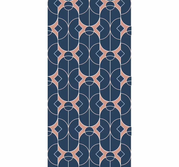 Papel mural geométrico patrón de cadena geométrica - TenVinilo