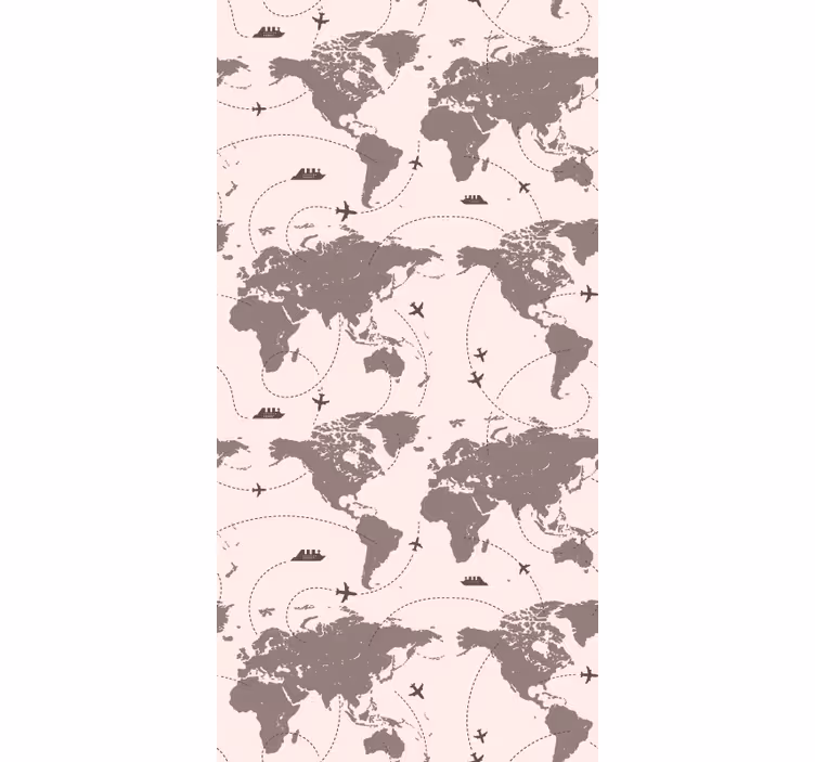 Papel pintado salón Añadas mapas del mundo - TenVinilo