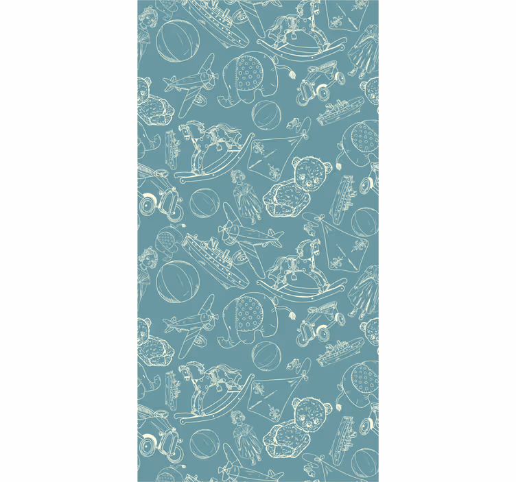 Papel mural infantil imágenes lúdicas de la infancia - TenVinilo