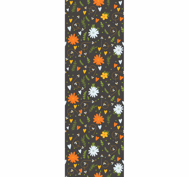 Papel pintado flores motivo floral de alegría - TenVinilo