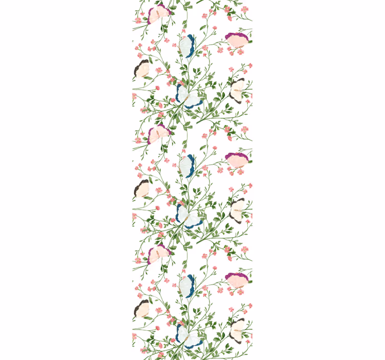 Papel pintado flores Acuarela de fantasía - TenVinilo