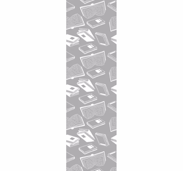 Papel mural gris motivo literario - TenVinilo